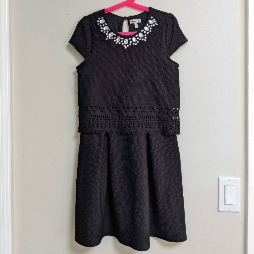 NWOT Monteau Girl Dressy Black Dress